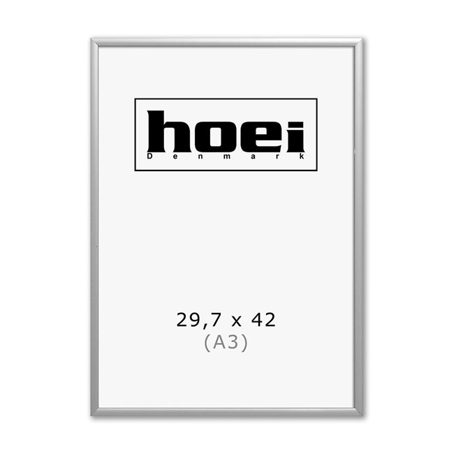 Sølv Aluminiumsramme - 29,7 x 42 cm ( A3 )