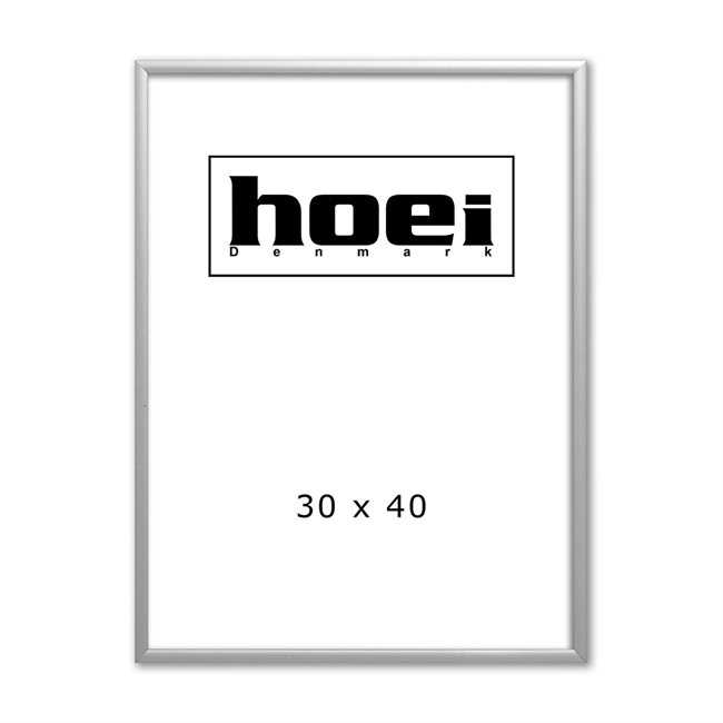 Sølv Aluminiumsramme - 30 x 40 cm