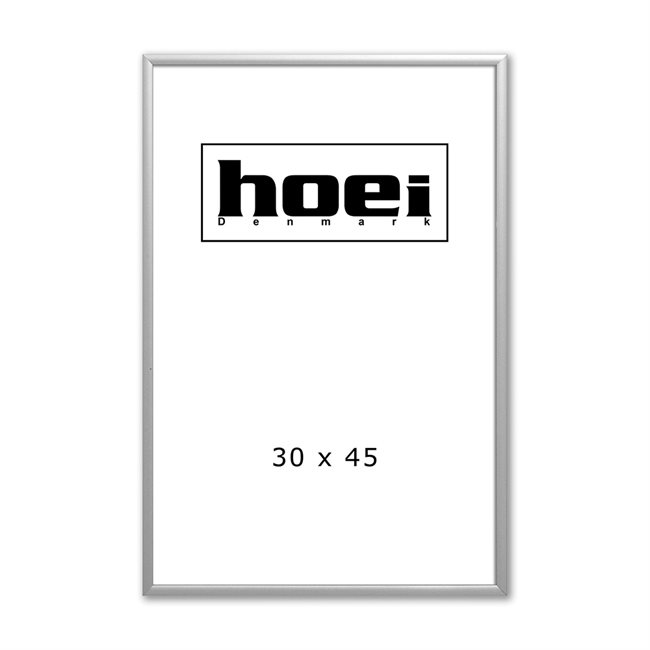 Sølv Aluminiumsramme - 30 x 45 cm