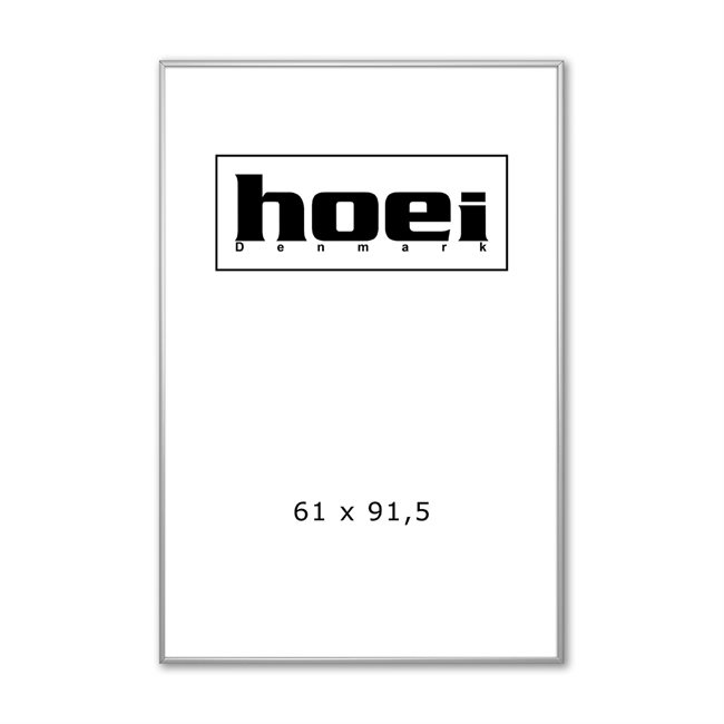 Sølv Aluminiumsramme - 61 x 91,5 cm