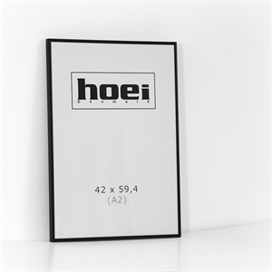 Sort Aluminiumsramme 42 x 59,4  cm ( A2 )