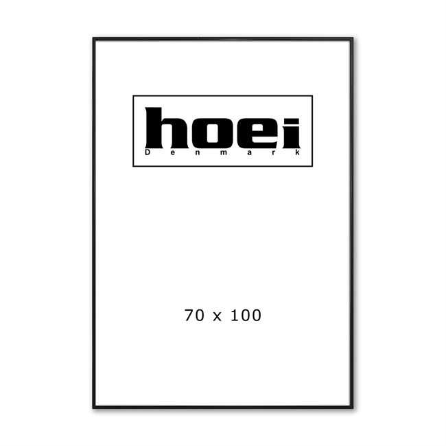 Sort Aluminiumsramme 70 x 100 cm