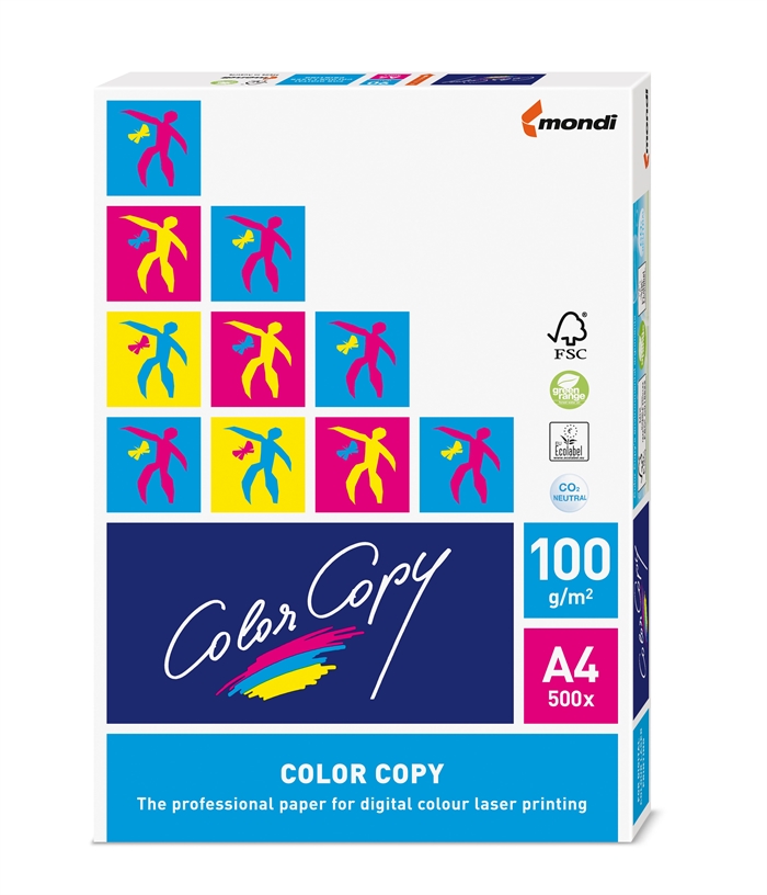 A4 ColorCopy 100 g/m² printerpapir og kopipapir - 500 ark pakke