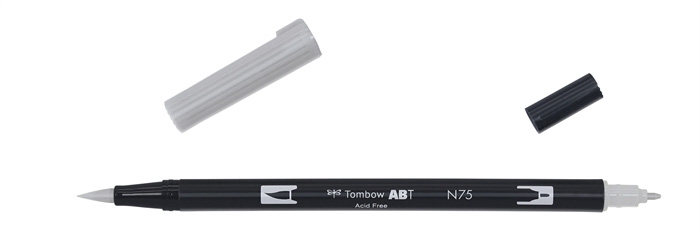 Tombow Marker ABT Dual Brush N75 cool grey 3