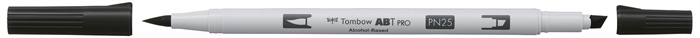 Tombow Marker alcohol ABT PRO Dual Brush N25 lamp black