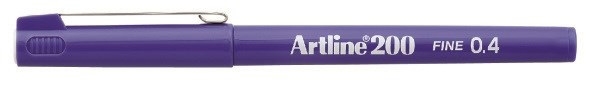 Artline Fineliner 200 Fine 0.4 blå