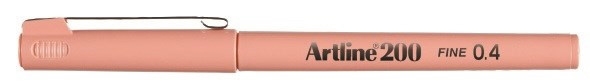 Artline Fineliner 200 Fine 0.4 pink