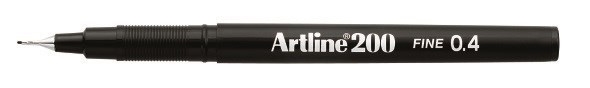 Artline Fineliner 200 Fine 0.4 sort