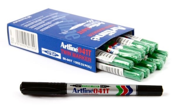 Artline Marker 041T 2-i-1 grøn