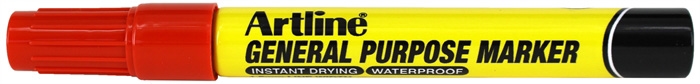 Artline general purpose marker rød