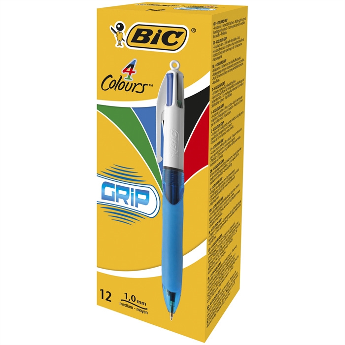 Bic Kuglepen 4 farver Bic Grip