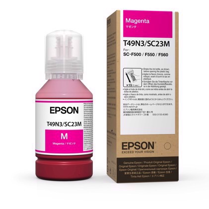 Epson Dye Sublimation blæk ( T49N3 )- Magenta 140 ml for Epson F100 & F500