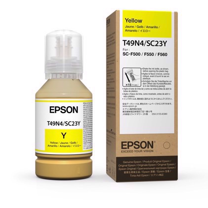 Epson Dye Sublimation blæk ( T49N4 )- Yellow 140 ml for Epson F100 & F500