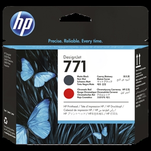 HP 771 Matte black/chromatic red printhoved