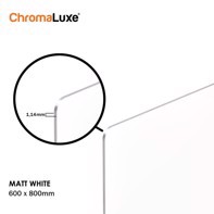 ChromaLuxe Photo Panel - 600 x 800 x 1,14 mm Matte White Aluminium