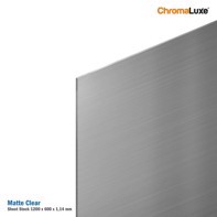 ChromaLuxe Sheet Stock, Aluminium 1,14 mm 1 Side Matt, Clear, 1200 x 600 mm