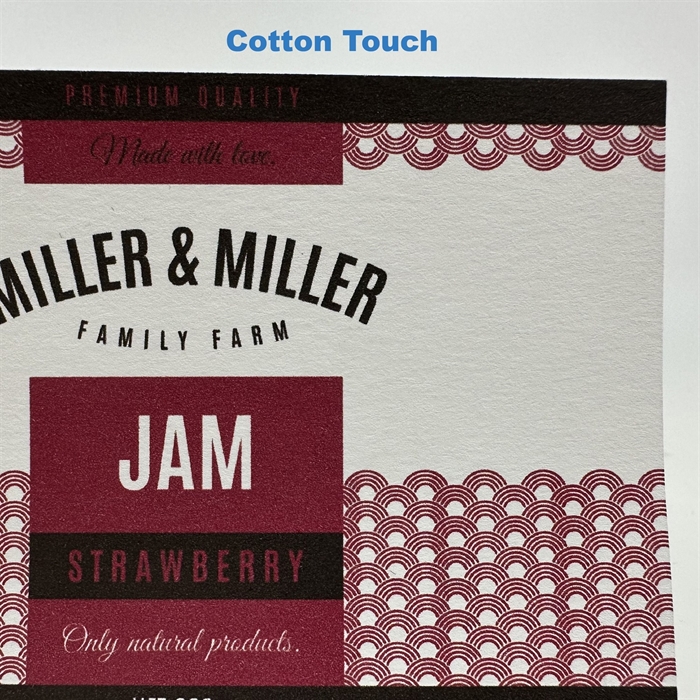 Cotton Touch (FSC) label test rulle - 10 cm x 4 meter