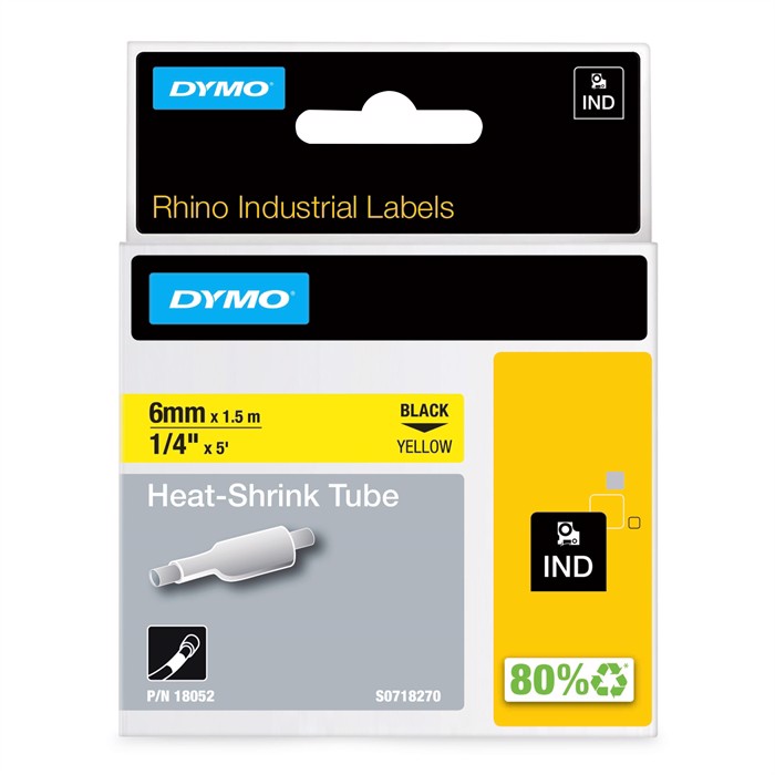 Tape Rhino 6mm x 1,5m shrink tube bl/yel