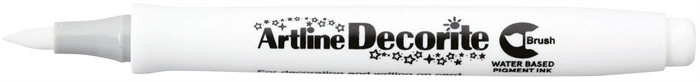 Artline Decorite Brush hvid