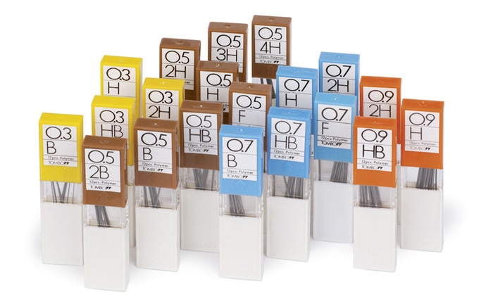 Tombow Stifter 0,5 HB (etui m/12 stifter)