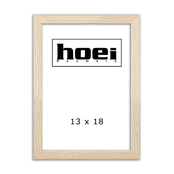Egetræsramme til foto og plakater 13 x 18 cm