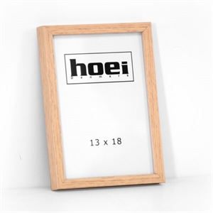 Egetræsramme til foto og plakater 13 x 18 cm