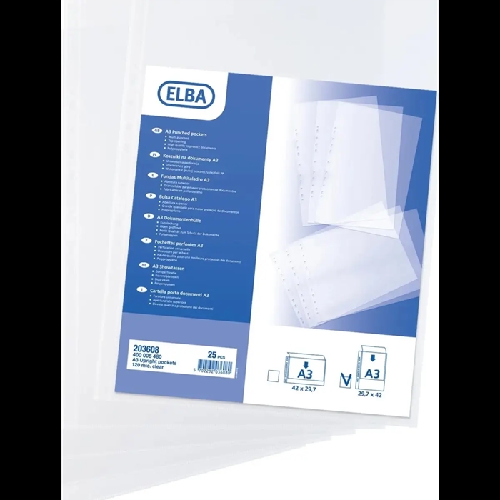 Elba punched pocket A3 pp 0,12 (25)