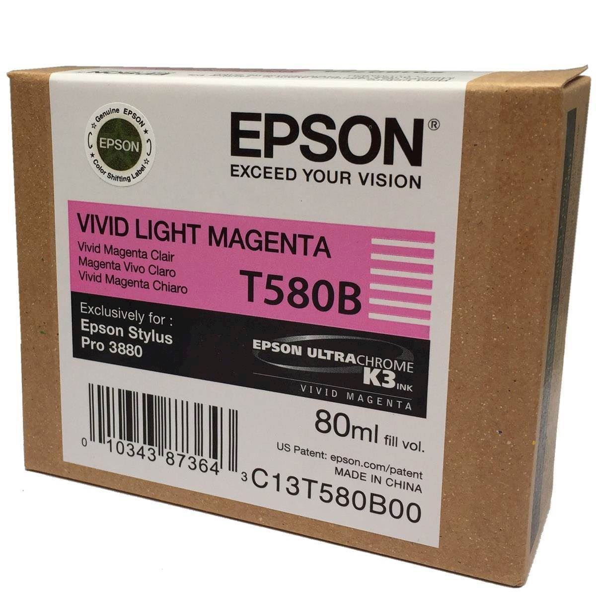  Epson Vivid  Light Magenta 80 ml bl kpatron T580B Epson  