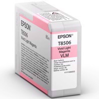 Epson Vivid Light Magenta 80 ml blækpatron T8506 - Epson SureColor P800