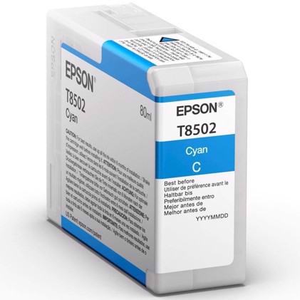 Epson Cyan 80 ml blækpatron T8502 - Epson SureColor P800