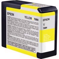 Epson Yellow 80 ml blækpatron T5804 - Epson Pro 3800 og 3880