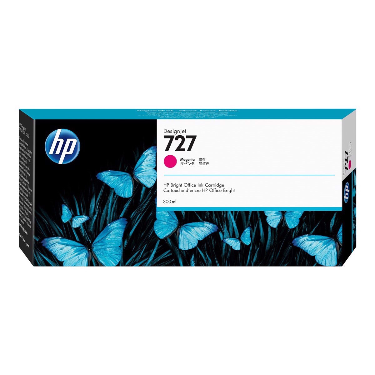 HP 727 magenta blækpatron, 300 ml