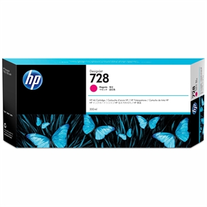 HP 728 300-ml Magenta DesignJet blækpatron