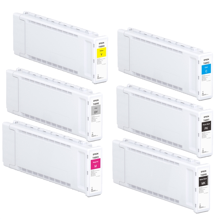 Fuldt sæt 700 ml blækpatroner til Epson P6500 og P8500