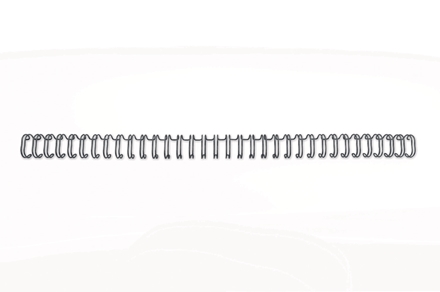 GBC Wire ryg 3:1 NO4 6mm A4 sort (100)