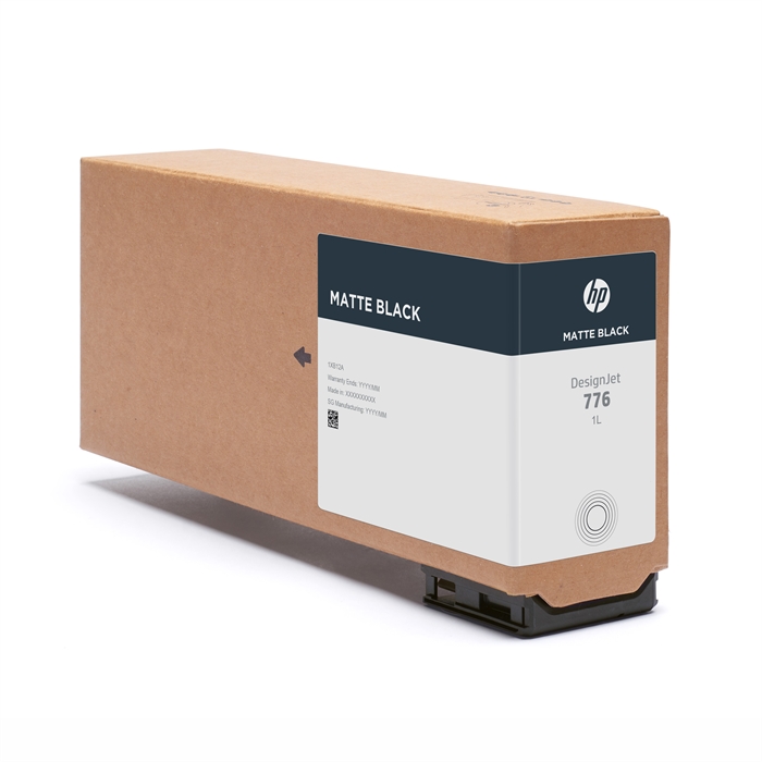 HP 776 blækpatron, 1 liter, Matte Black