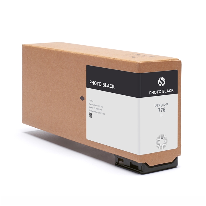 HP 776 blækpatron, 1 liter, Photo Black