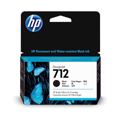 HP 712 38-ml Black DesignJet blækpatron