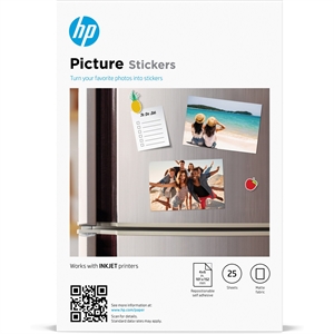 HP Picture Stickers, 10 x 15 cm (10 x 15), 25 ark