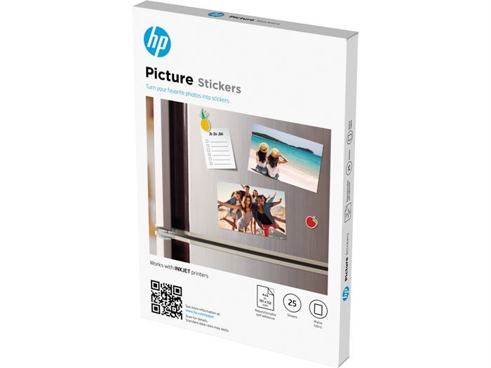 HP Picture Stickers, 10 x 15 cm (10 x 15), 25 ark