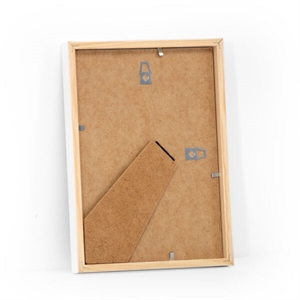 Hvid træramme til foto og plakater 15 x 21 cm ( A5 )