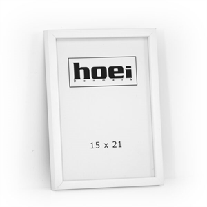 Hvid træramme til foto og plakater 15 x 21 cm ( A5 )