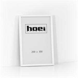 Hvid træramme til foto og plakater 20 x 30 cm
