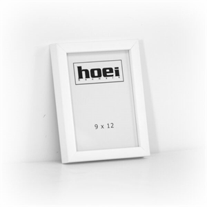 Hvid træramme til foto og plakater 9 x 12 cm