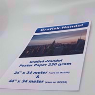 Grafisk-Handel Poster paper 230 gram - 44" x 30 meter