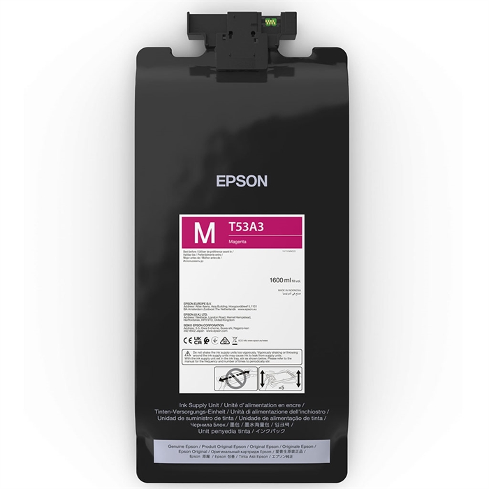 Epson blækpose Magenta 1600 ml - T53A3