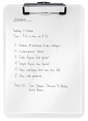 Leitz Clipboard WOW uden forside A4 hvid