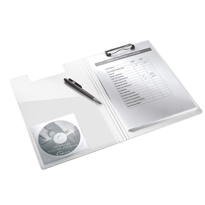 Leitz Clipboard WOW med forside A4 hvid