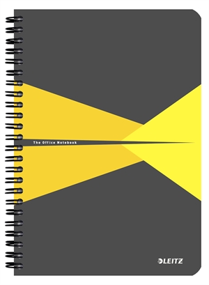 Leitz Notesblok Office karton A5 linjeret gul