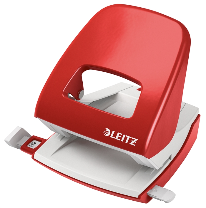 Leitz Hulapparat 5008 2-huls t/30ark rød